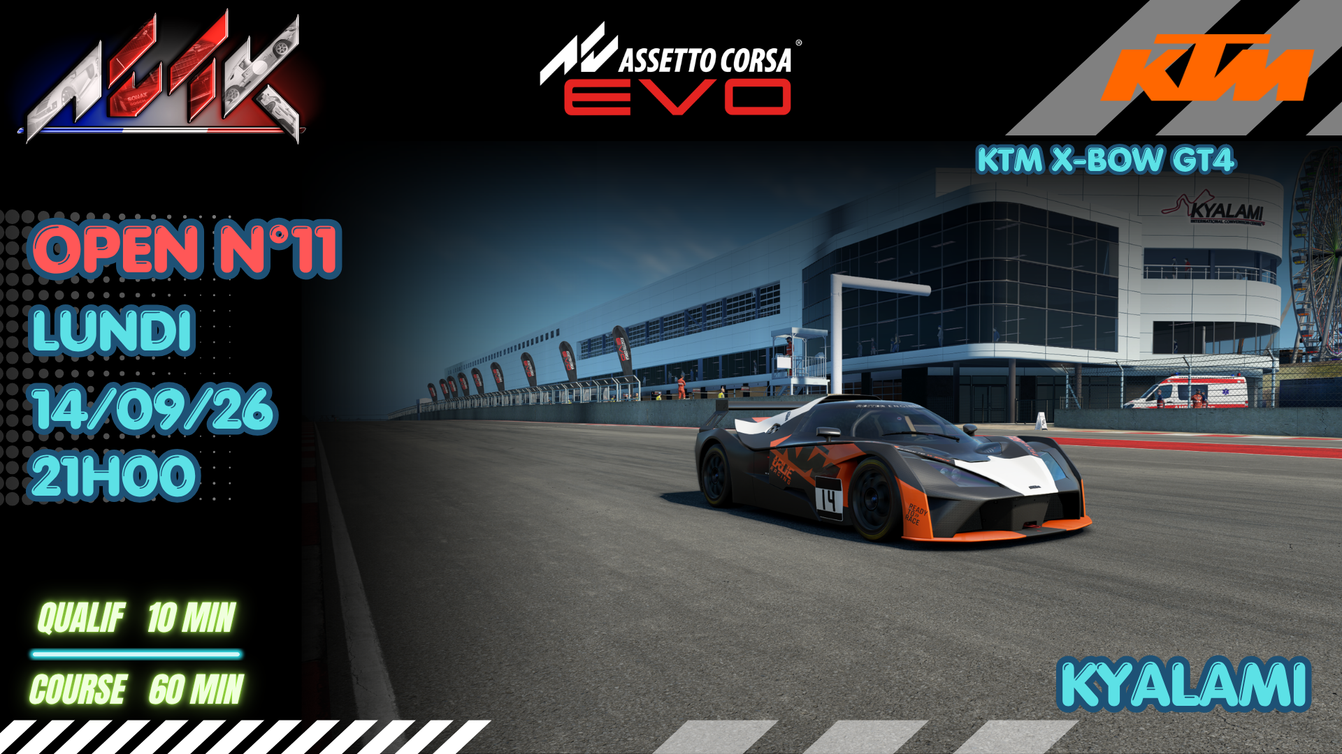 Open ACTK n°11 - KTM X-BOW GT4 / Kyalami